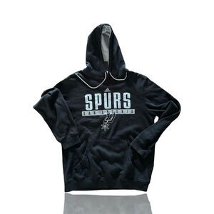 Adidas San Antonio Spurs Men's Black Pullover Hoodie: NBA apparel: Go Spurs